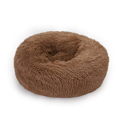 Donut Dog Bed Plush Basket Pets Accessories round Pet Small Fluffy Medium Cushion Sofa Washable Warm Large Dogs Beds Mat Puppy