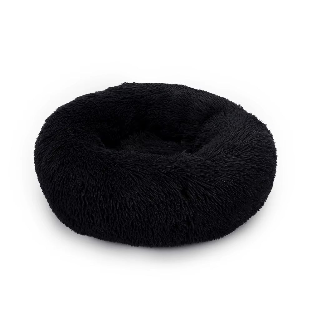 Donut Dog Bed Plush Basket Pets Accessories round Pet Small Fluffy Medium Cushion Sofa Washable Warm Large Dogs Beds Mat Puppy