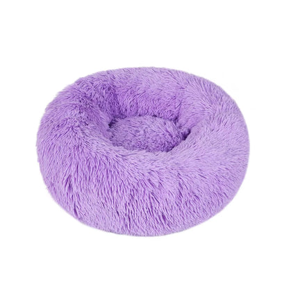 Donut Dog Bed Plush Basket Pets Accessories round Pet Small Fluffy Medium Cushion Sofa Washable Warm Large Dogs Beds Mat Puppy