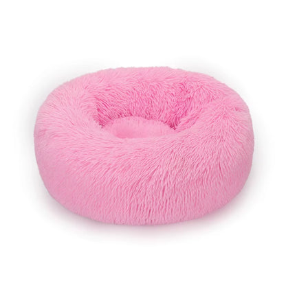 Donut Dog Bed Plush Basket Pets Accessories round Pet Small Fluffy Medium Cushion Sofa Washable Warm Large Dogs Beds Mat Puppy